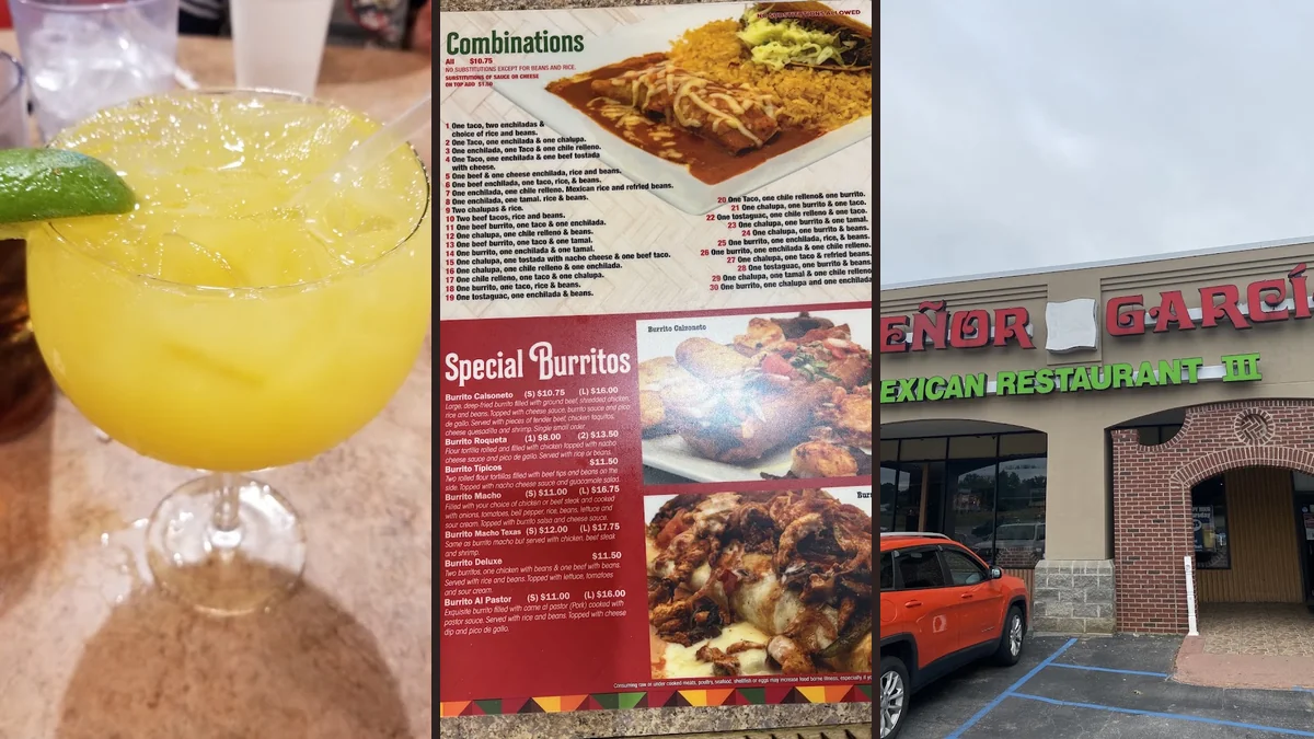 Mexican restaurant interior with warm seating.